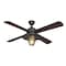 Westinghouse Ceiling Fan Indoor 52In Porto WIFI DmLED BkBrz Rvr 4Bl DkWt/Wng Am Fr Glass 74005B00 - alternate 1